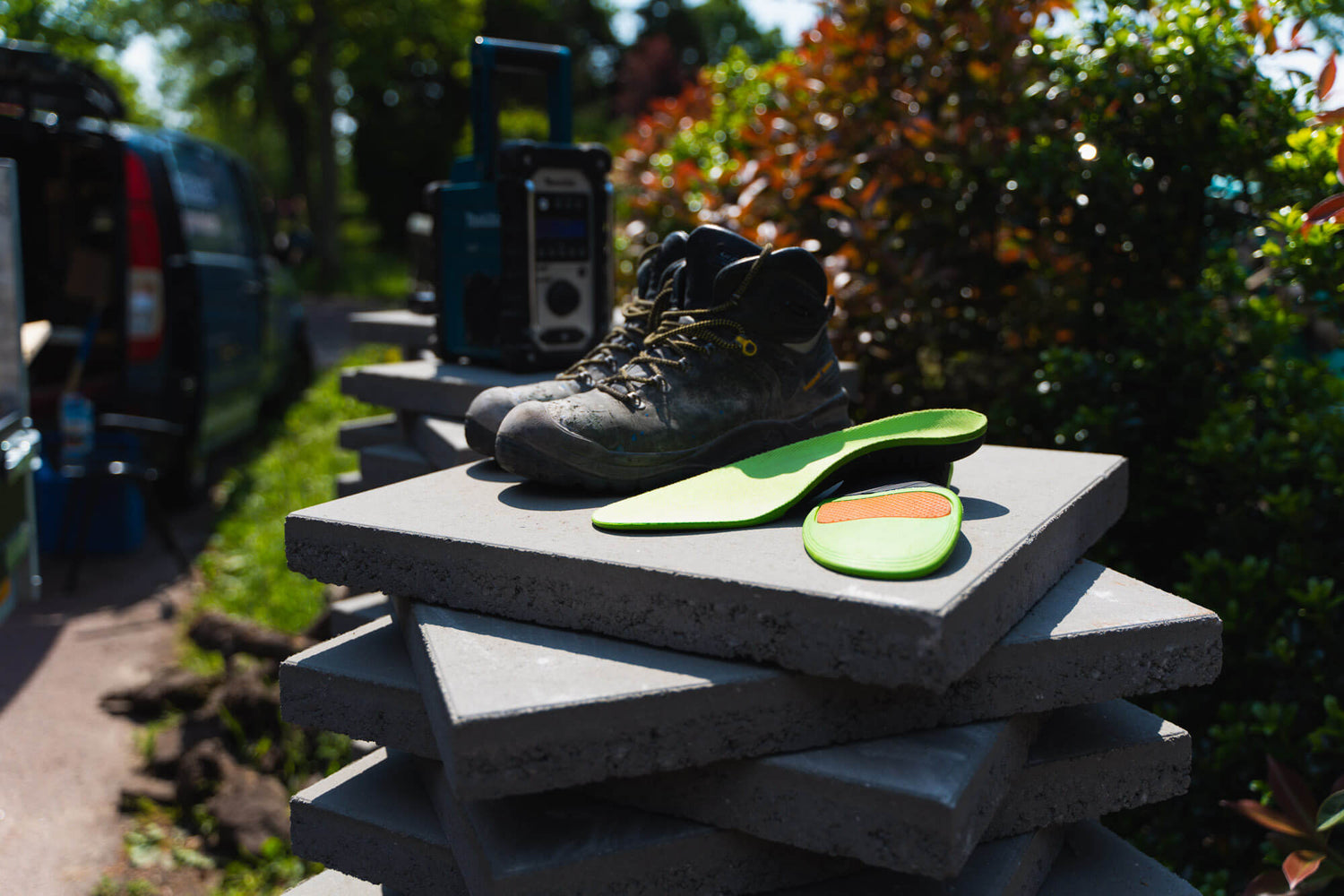 werkschoenen inlegzooltjes