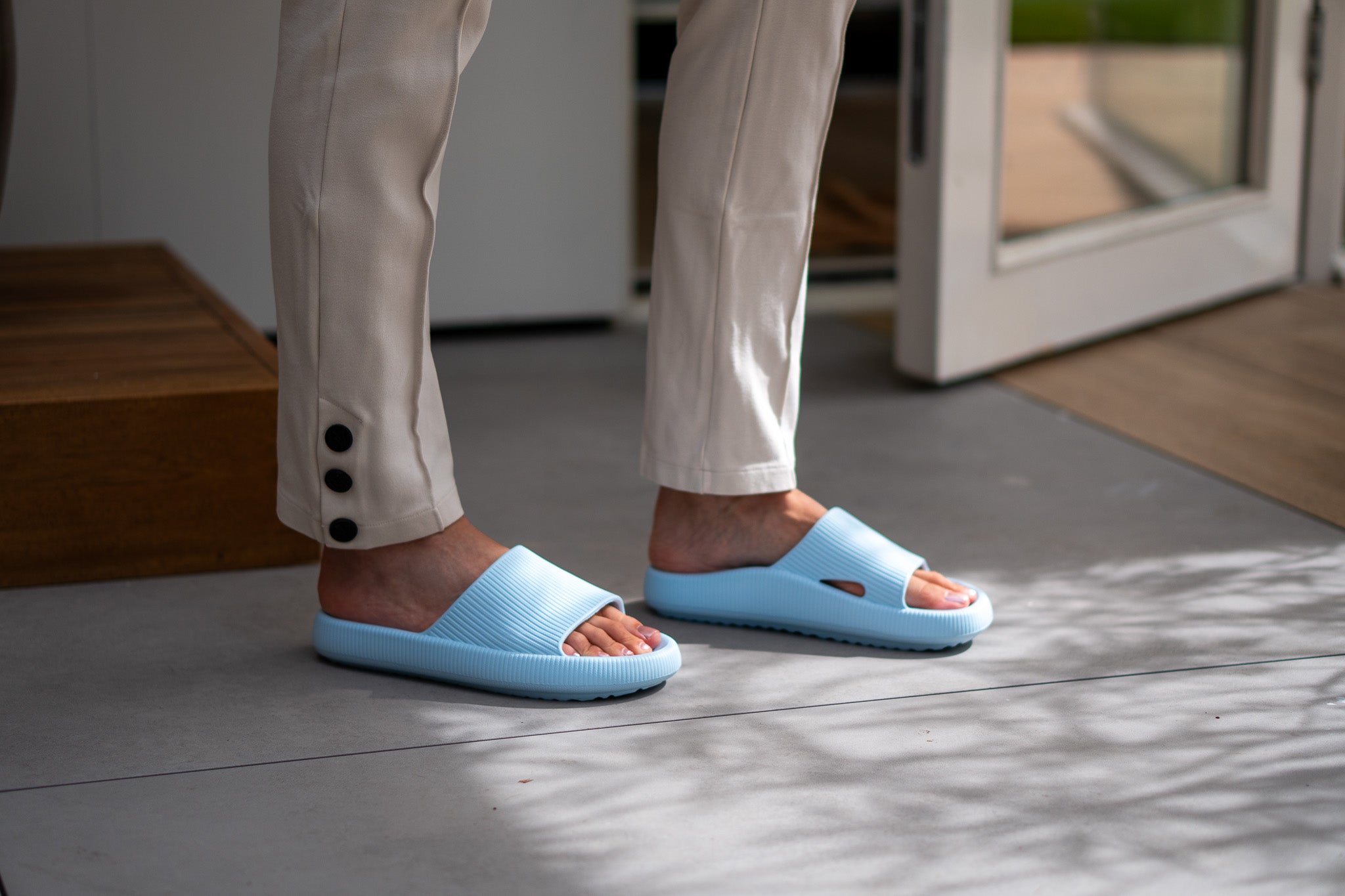 ARCKADS ergonomische slipper lichtblauw