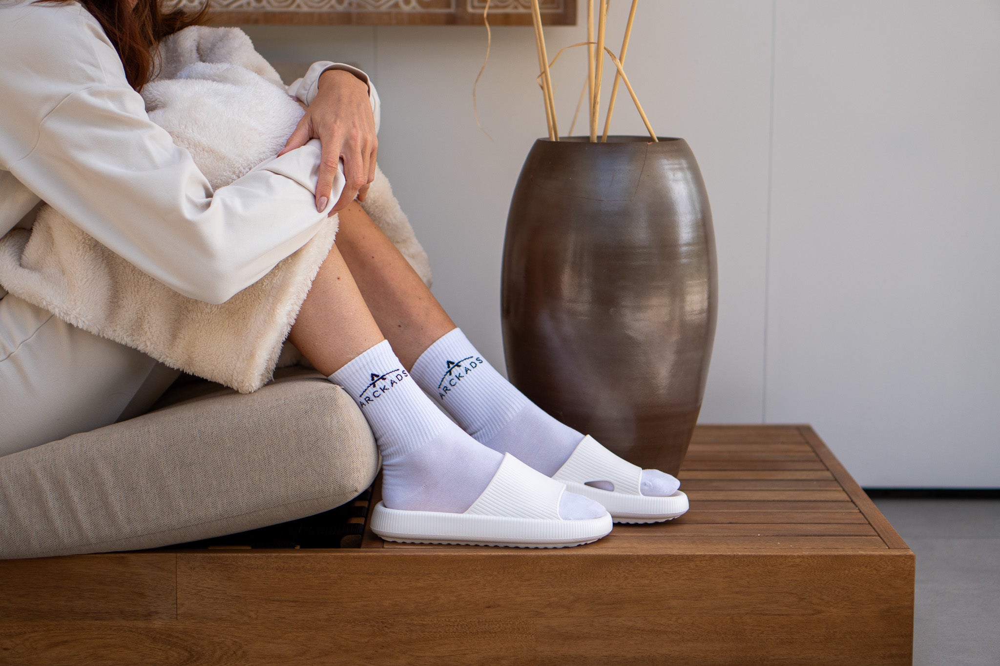 ARCKADS ergonomische slipper wit
