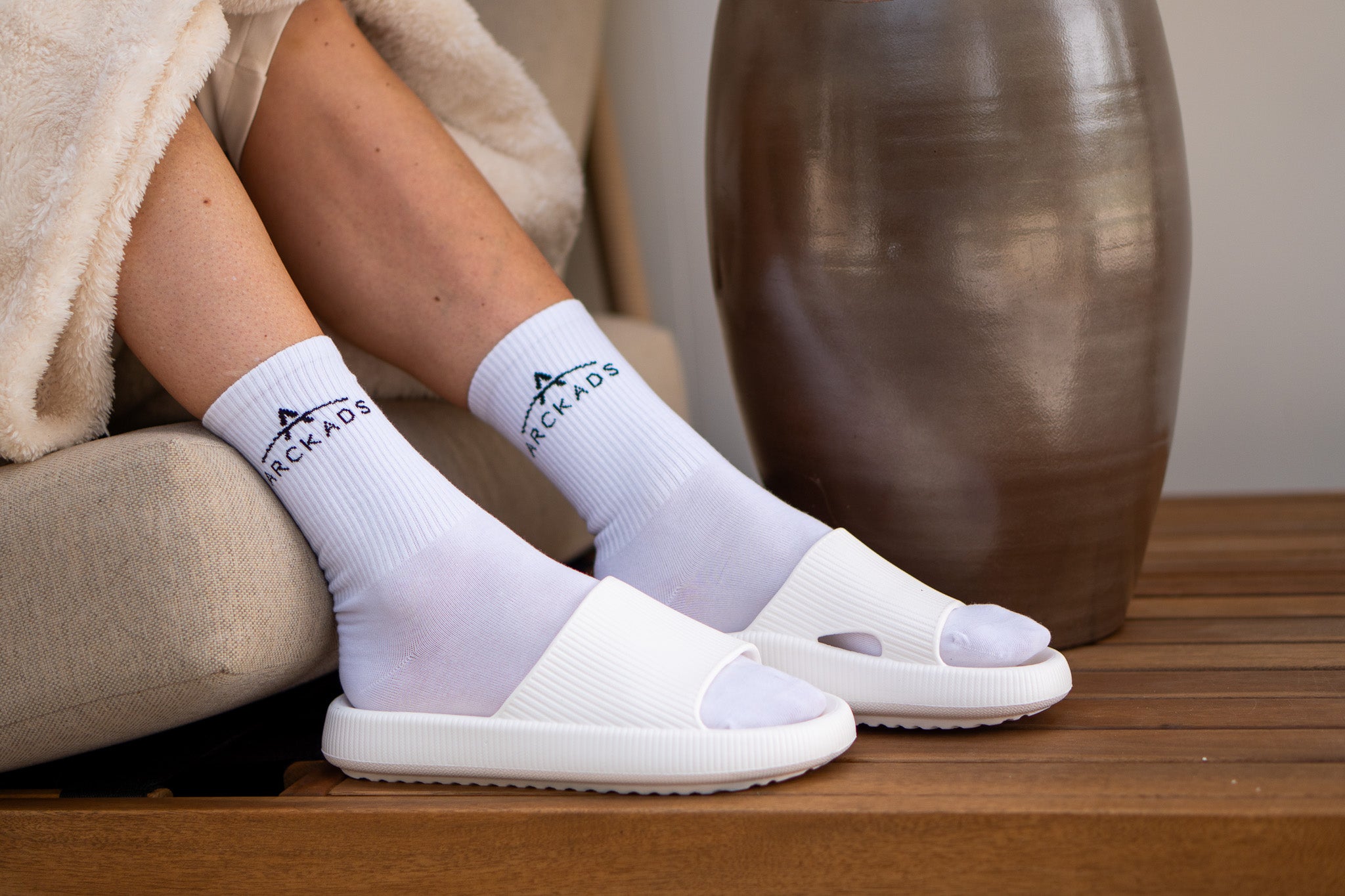 ARCKADS ergonomische slipper wit