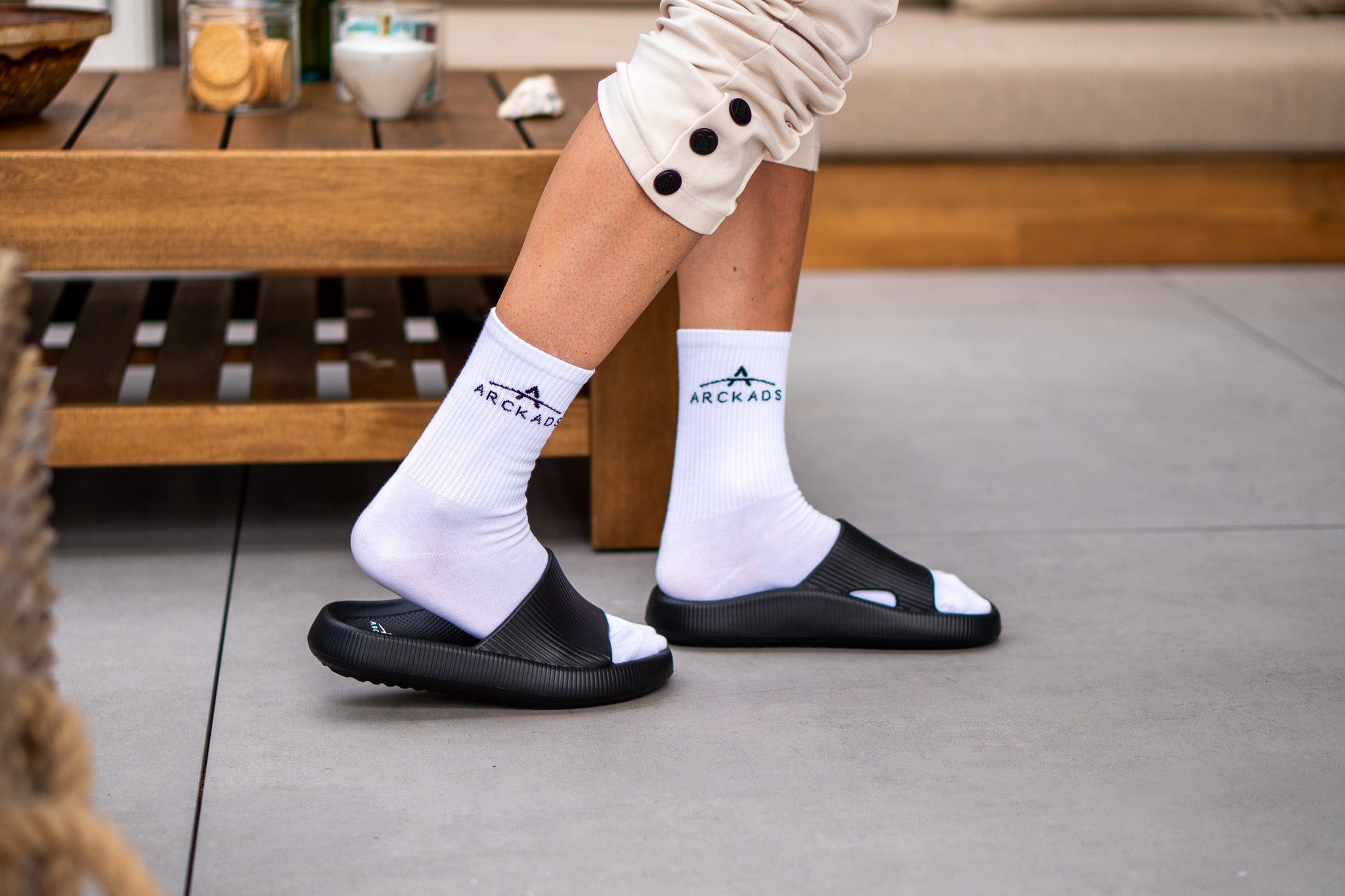 ARCKADS ergonomische slipper zwart