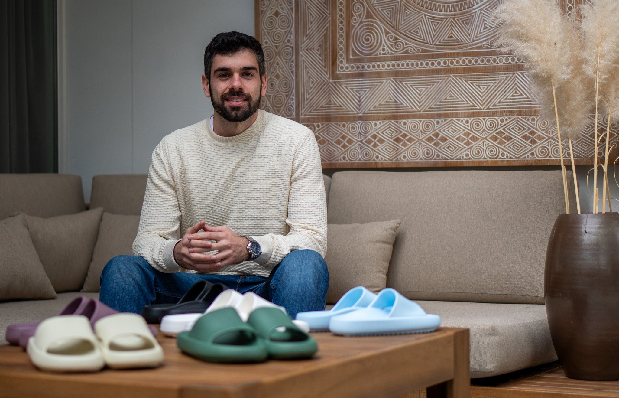 ARCKADS ergonomische slipper groen