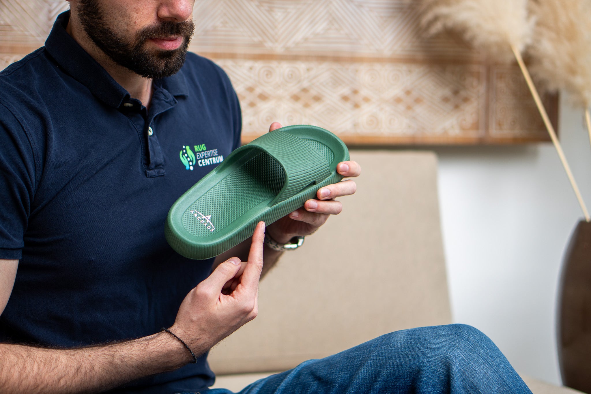ARCKADS ergonomische slipper groen