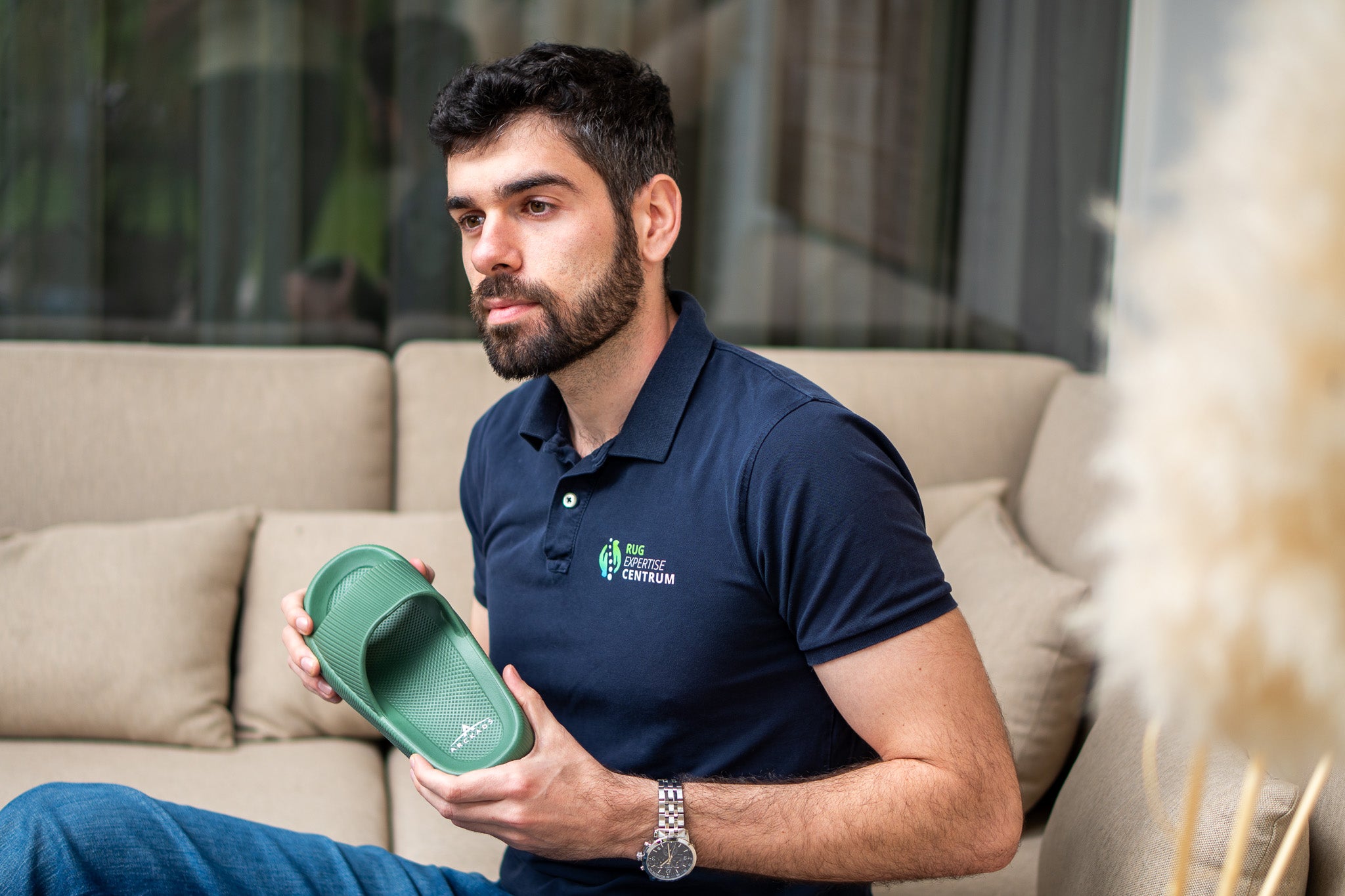 ARCKADS ergonomische slipper groen