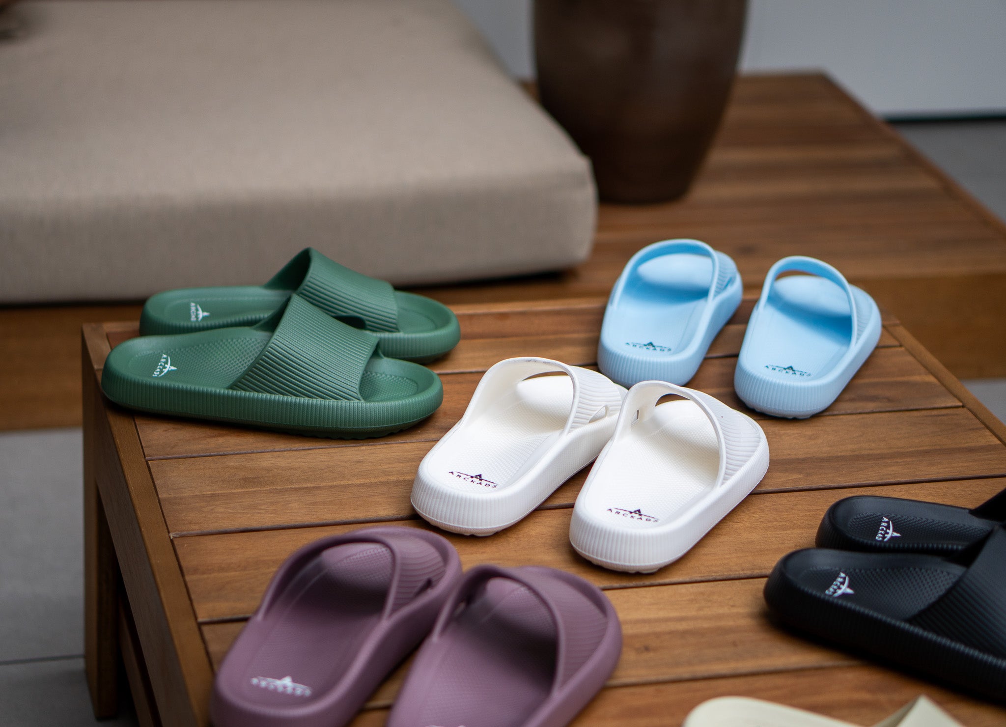 ARCKADS ergonomische slipper lichtblauw