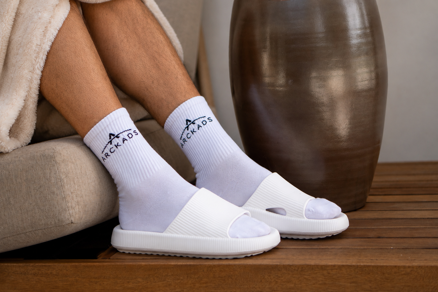 ARCKADS ergonomische slipper wit
